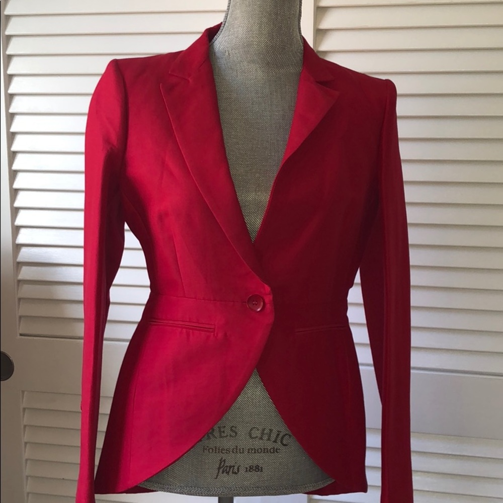 BCBG MaxAzria  Red Jacket Size  S